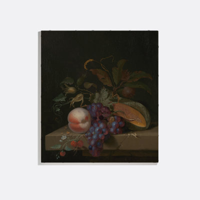 Still Life With Grapes Print by Pieter Gallis
