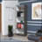 Stylish Matt Gray And White 5-Shelf Bookcase With Spacious Storage For Modern Interiors