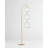 Nova 74 in. Industrial Arched Standing Modern Floor Lamp with Novelty Hanging LED Halos and Built-In 3-Way Dimmer - Integrated Energy-Saving LED Light-105643822