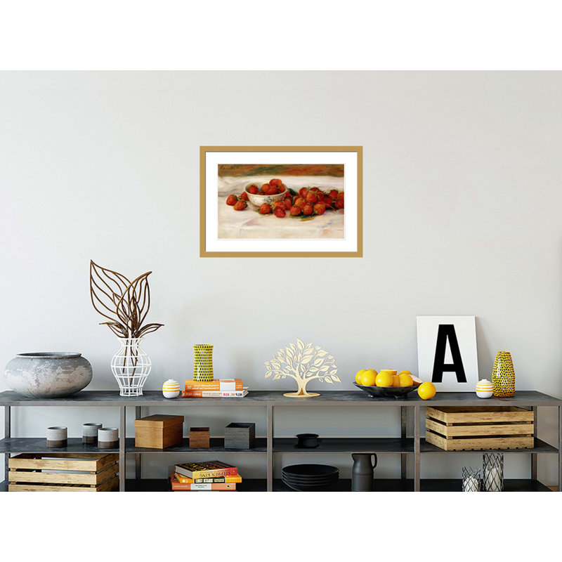 «Strawberries» par Pierre-Auguste Renoir, impression giclée encadrée, H 20,09 po x l 29,5 po