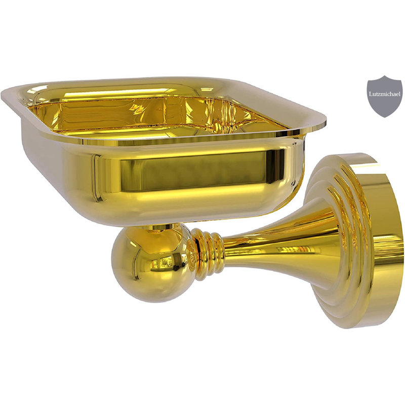 Polished Brass Wall Mounted Soap Dish