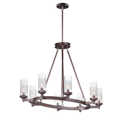 Lustre en roue de chariot à 3 lumières Adeja