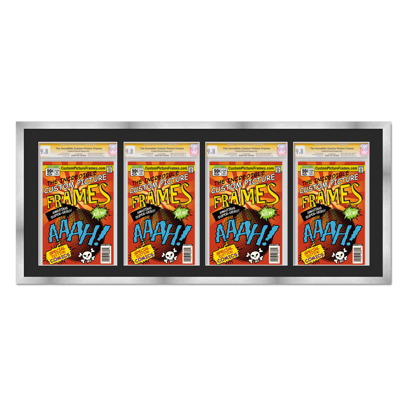 Wood Picture Frame with Mat, Gold/Black, 6.875" x 10.5"