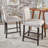 Stylish And Comfortable Counter Stool With Sturdy Construction And Upholstered Seat