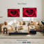 Gouttelettes sur une rose rouge-858553174