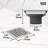 VIGO Elan Square Shower Drain-73357681