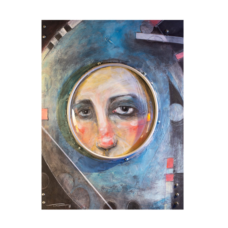 Œuvre sur toile ,ologi, H 14 po x l 19 po