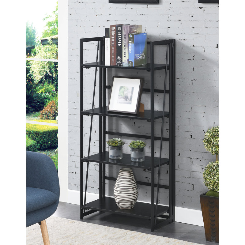 Clyde 49.5'' H x 23.75'' W Iron Etagere Bookcase, White