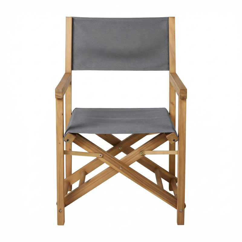 Sunbrella Outdoor Solid Director's Chair, Sunbrella - Canvas Charcoal