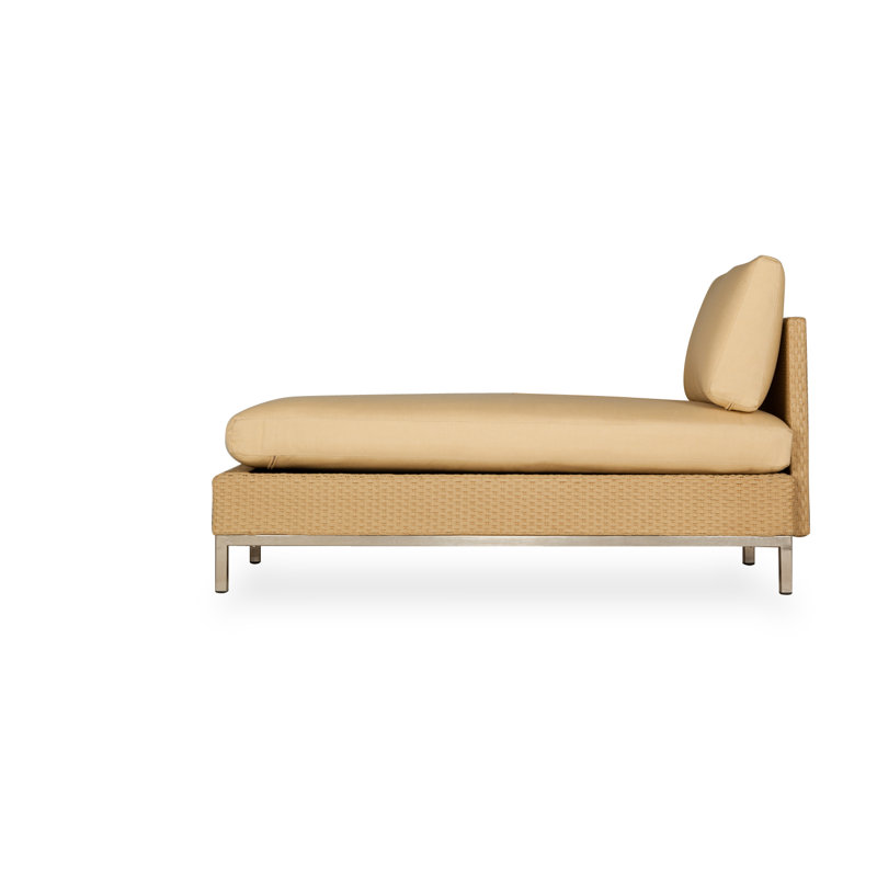 Elements Outdoor Chaise Lounge, Bark, Visions Cobalt