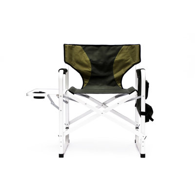 Fishing Chair With Side Table And Storage - , Rust- Folding Outdoor & Suitable For Various Outdoors