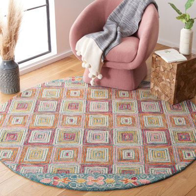 Deyoung Hand Tufted Wool Geometric Rug