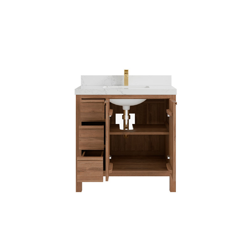 Teck Elizabeth 36 po X P 22 po De salle de bain D Marbre, Empira