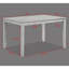 Ensemble de salle à manger rustique 5 pièces avec table rectangulaire et siège rembourré en tissu aspect lin Rustic Farmhouse