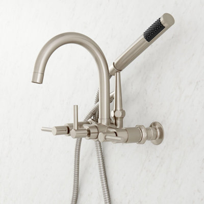 Sebastian Wall Mounted Tub Faucet with Lever Handles