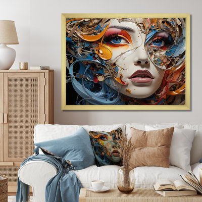 «Surréalisme fragmented portrait II» sur toile