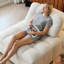 Fauteuil-lit escamotable blanc cassé Sherpa - Canapé-lit simple convertible pour petits espaces