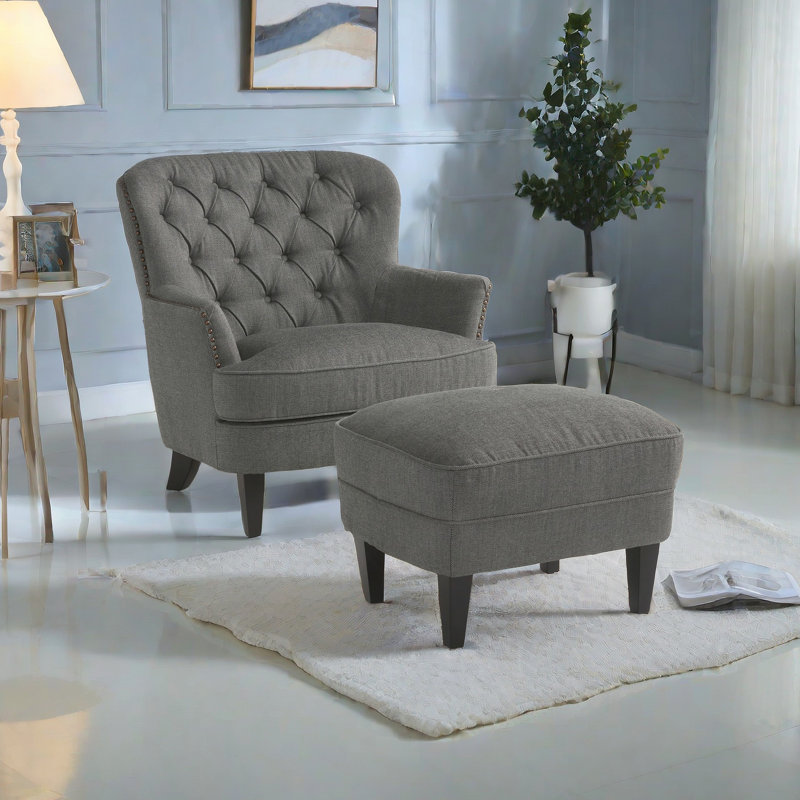 CHAISE CLUB + OTTOMAN