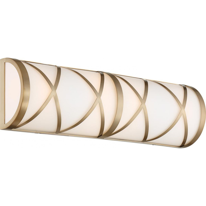 Applique murale pour salle de bain 4 lumières Curci, Bronze brillant