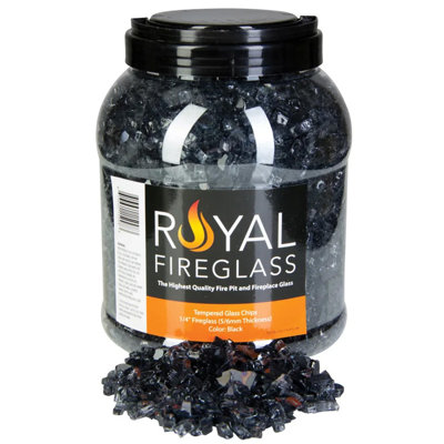 10 lb. Jar FIREGLASS 1/4" BLACK