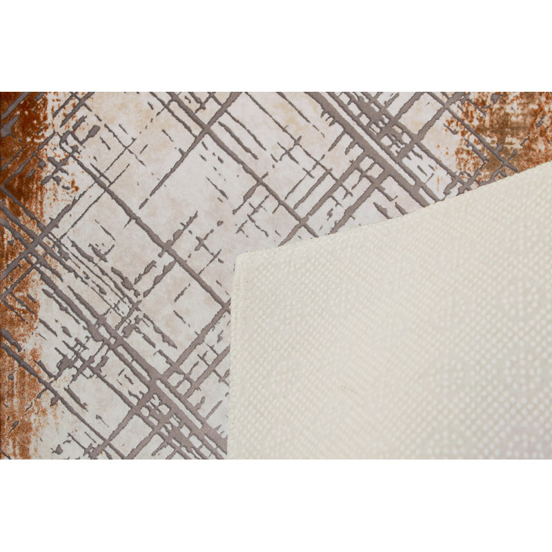 Soft Hall Carpet 2.6 x 4.9 Feet | 100% Polyester, 0.04 in Pile Height | Antibacterial, Non-Slip Underside | Woven with 3D Digital Printing | Machine Washable | Durable & Stylish for Entryways & Living Rooms