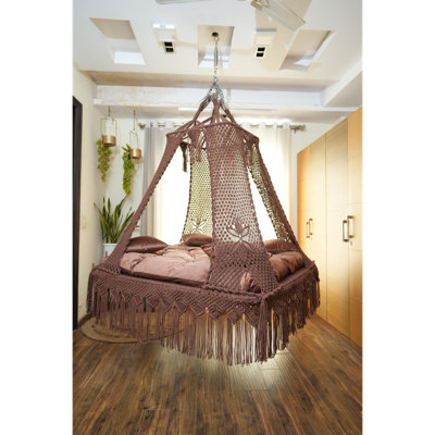 Balancelle royale avec coussin pour une détente intérieure et extérieure
