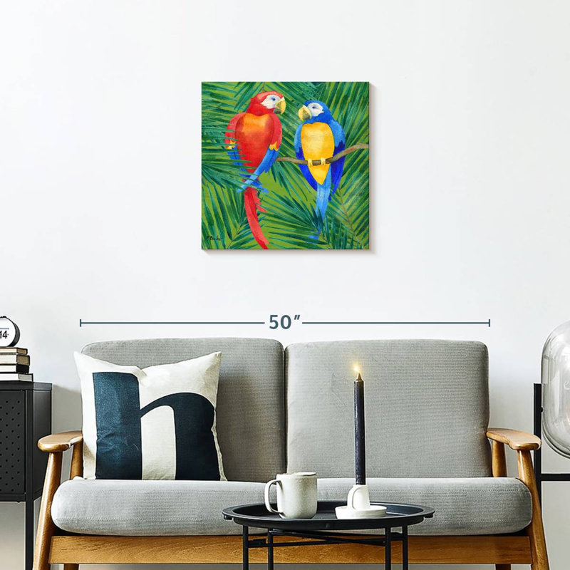 Crowle Amazon Birds, 20" H x 20" W