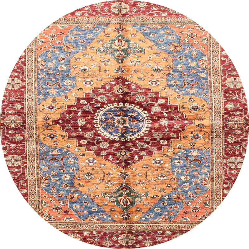 Tapis abstrait moderne 3257, Rond 7 pi