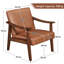 Faux Leather Accent Chair (Flat Arms)-548856835-601648797