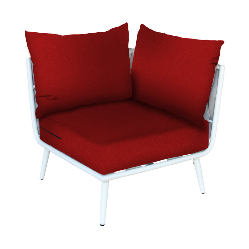 Cayman Corner Section, White, Red