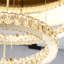 Luminaire suspendu moderne à intensité variable en cristal 3 anneaux argent-1200882819