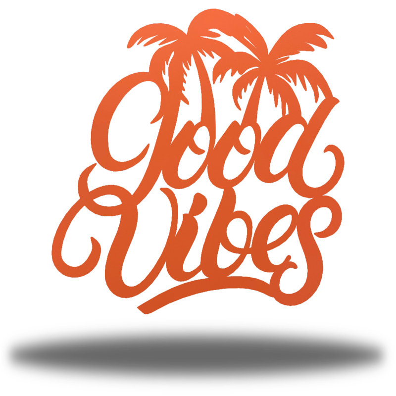 Décoration murale Aubert Good Vibes, Corail, H 36 po x l 36 po x P 0,0125 po