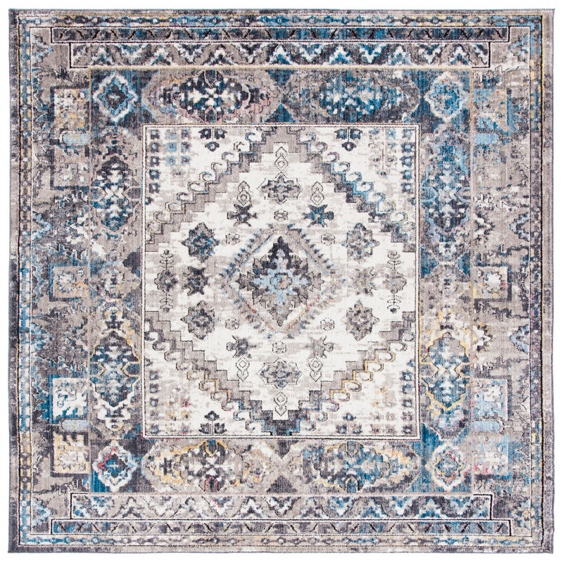 Tapis performance à motif sud-ouest Gardner, Carré 7 pi