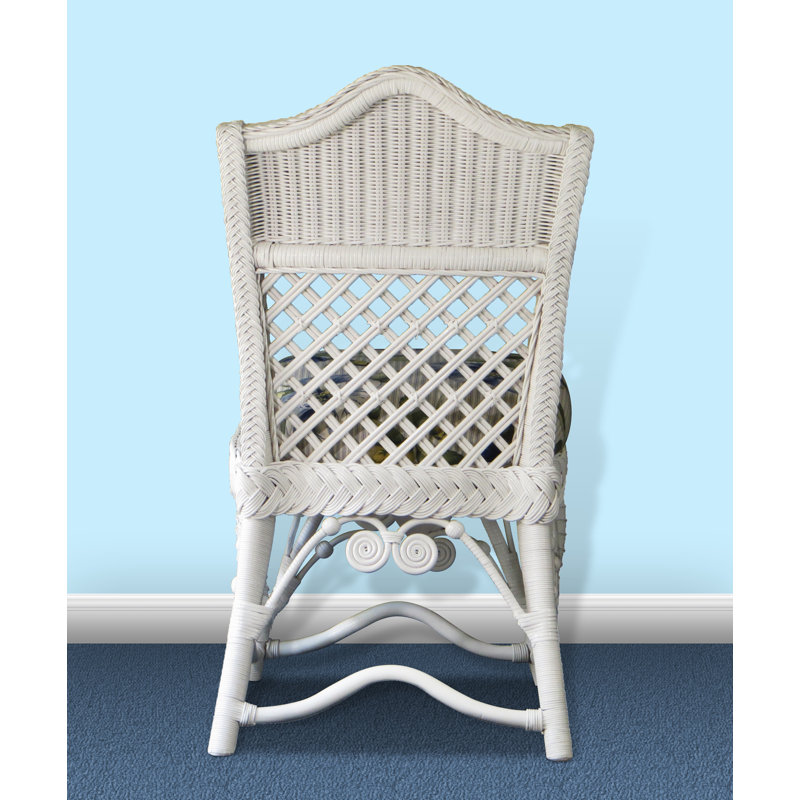 Chaise rembourrée Stennett, Lucian Flynt, Blanc
