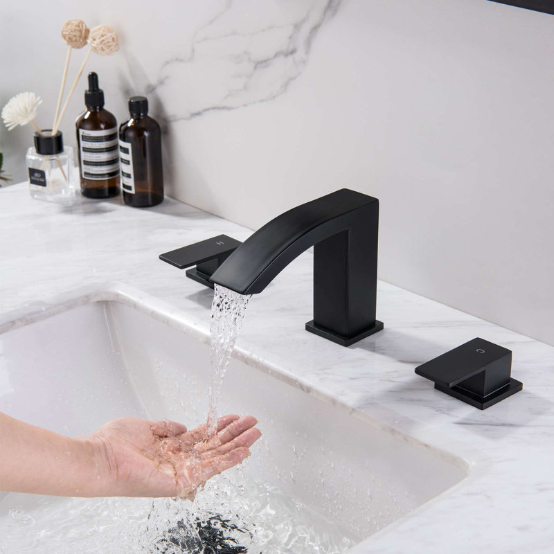 2-handle Bathroom Faucet, Black