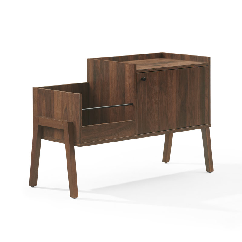 Luna Record Player Cabinet With Vinyl Storage