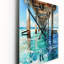 Beach Photo Pier Reflections VII - Horloge murale nautique et plage-99629829
