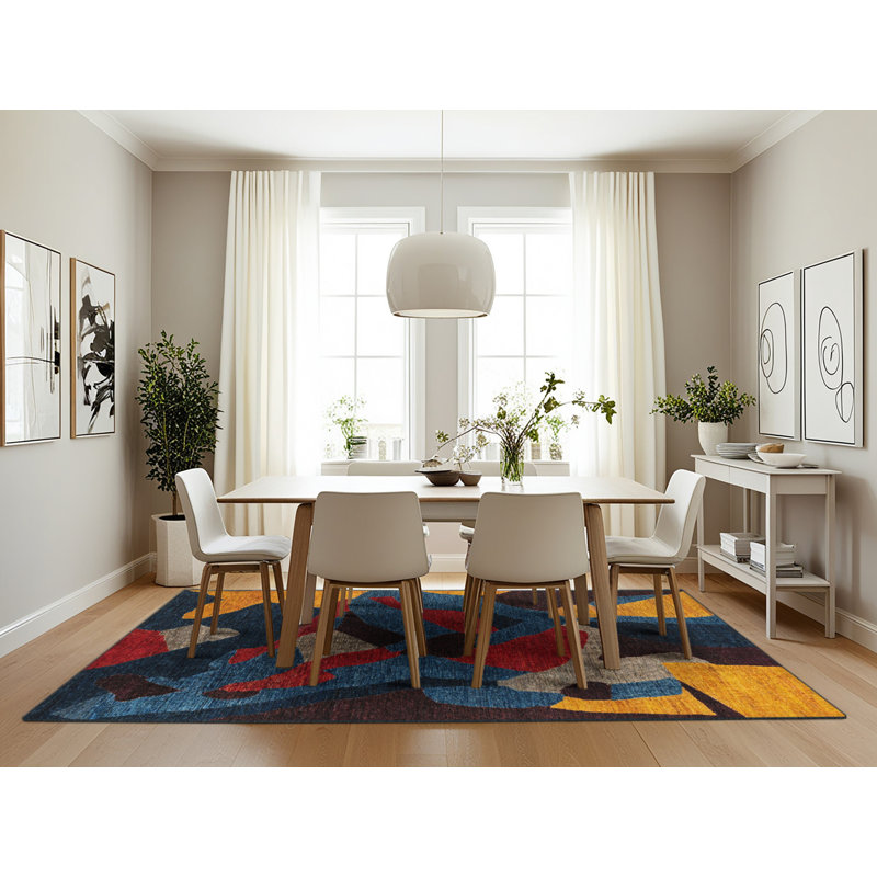 Tapis abstrait moderne 4264, Rectangle 7 pi x 10 pi