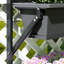 Jardinières à 3 niveaux pour plantes d'extérieur, boîtes à fleurs, gris foncé