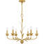 Lustre traditionnel / à 6 lumières de style bougie Karelin