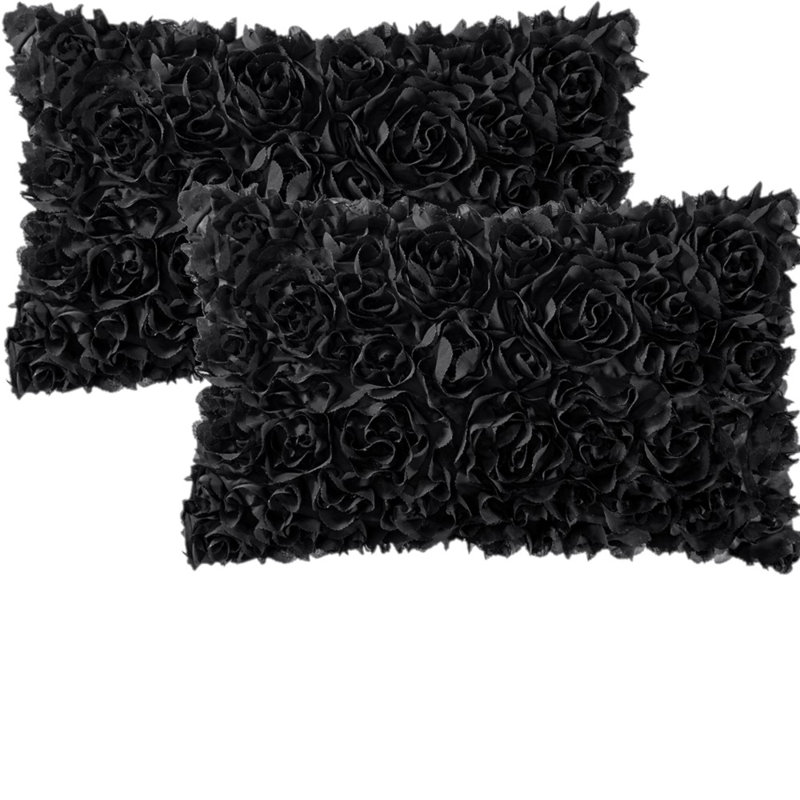 Microsuede Pillow Cover, Black