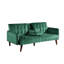 Canapé-lit de 72 po - Dossier convertible pliant en lit double avec porte-gobelet et table rabattable - Canapé en lin peu encombrant pour petits espaces - Assemblage facile-1679117975