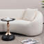 Minimalist Curved 3-Seater Sofa With Extra-Deep Seating, High-Resilience Foam Support, Solid Wood Frame, And Easy-Clean Boucle Upholstery For Living Room Or Office.