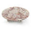 Table basse luxueuse en marbre naturel rose, pierre véritable, centre de table élégant