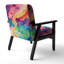 Multicolore Swirly Clouds II - Fauteuil rembourré moderne