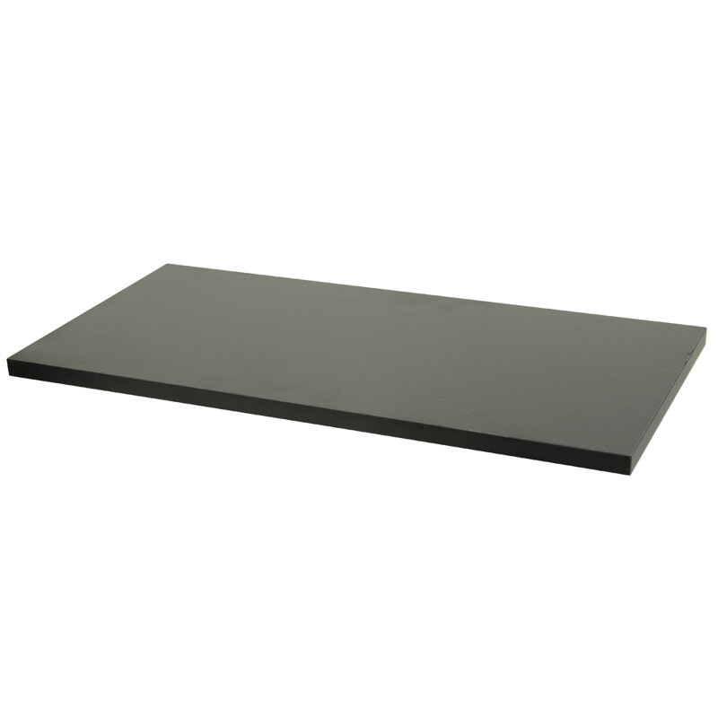12" D x 24" W Commercial-Grade Melamine Shelf, Black