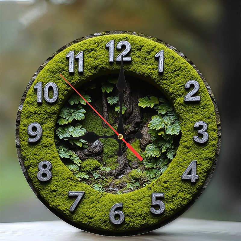 Horloge murale Moss Garden