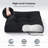 Set Of 4 21'' x 21'' Patio Chair Seat Cushion Pads Indoor/Outdoor Black-826787846-826787845