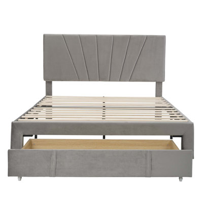Grand lit plateforme avec rangement Carshalt