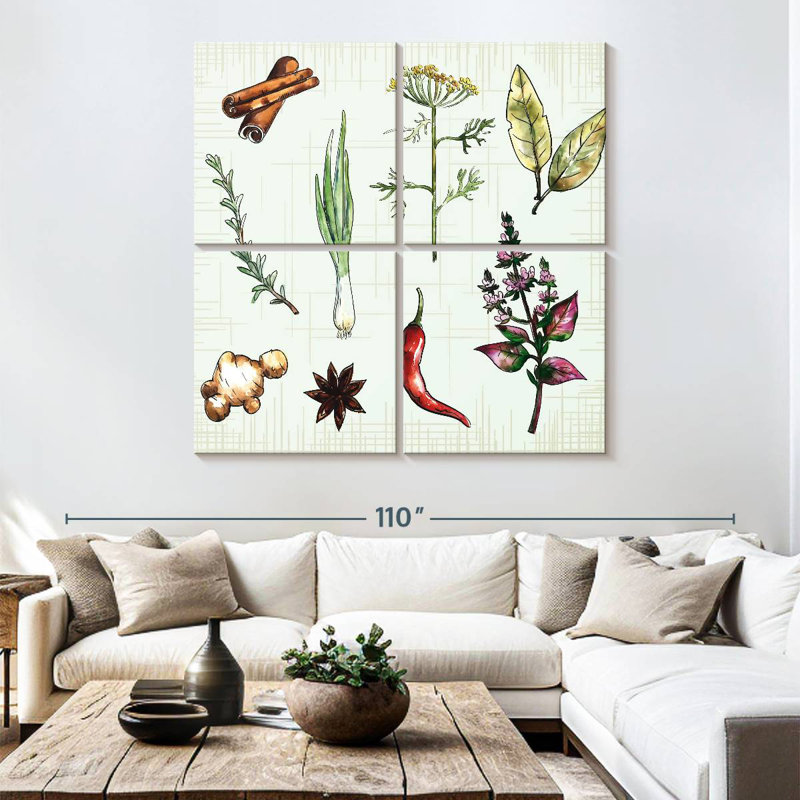 Yarlin Herbs And Spices For Cooking, 74" H x 74" W